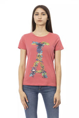 Trussardi Action Fuchsia Cotton Women T-Shirt - Retail Flare