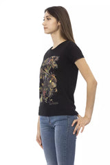 Trussardi Action Black Cotton Women T-Shirt - Retail Flare