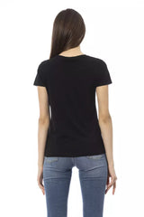 Trussardi Action Black Cotton Women T-Shirt - Retail Flare
