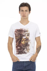 Trussardi Action White Cotton Men T-Shirt - Retail Flare