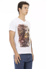 Trussardi Action White Cotton Men T-Shirt - Retail Flare