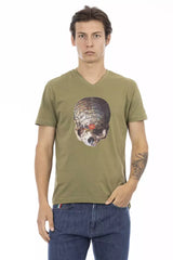 Trussardi Action Green Cotton Mens T-Shirt - Retail Flare