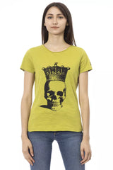 Trussardi Action Green Cotton Women T-Shirt - Retail Flare