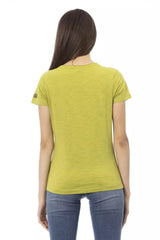 Trussardi Action Green Cotton Women T-Shirt - Retail Flare
