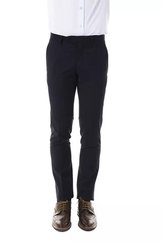 Uominitaliani Gray Wool Men's Pant - Retail Flare