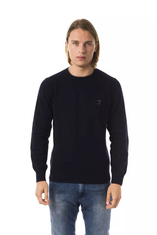 Uominitaliani Blue Wool Men Sweater - Retail Flare