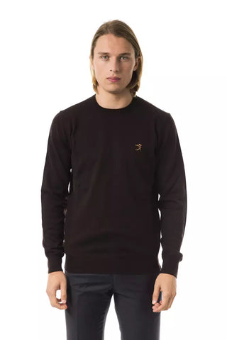 Uominitaliani Brown Merino Wool Men Sweater - Retail Flare