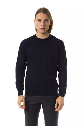 Uominitaliani Blue Merino Wool Men Sweater - Retail Flare