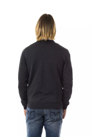 Uominitaliani Gray Merino Wool Men Sweater - Retail Flare