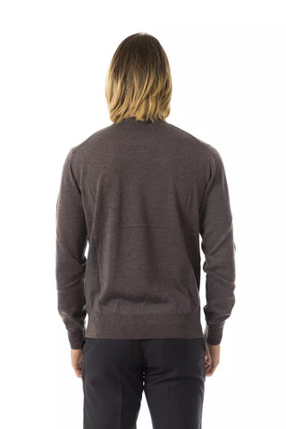 Uominitaliani Gray Merino Wool Men Sweater - Retail Flare