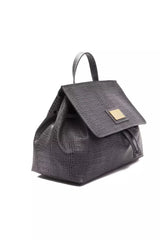 Pompei Donatella Gray Leather Women Handbag - Retail Flare