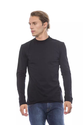 Verri Black Cotton Men's Sweater - Retail Flare