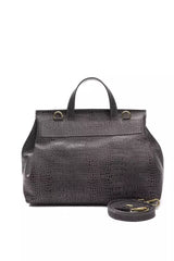 Pompei Donatella Gray Leather Women Handbag - Retail Flare