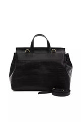 Pompei Donatella Black Leather Women Handbag - Retail Flare