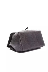 Pompei Donatella Gray Leather Women Handbag - Retail Flare