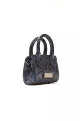 Pompei Donatella Blue Leather Women Mini Handbag - Retail Flare