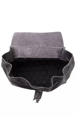 Pompei Donatella Gray Leather Women Handbag - Retail Flare