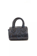 Pompei Donatella Blue Leather Women Mini Handbag - Retail Flare