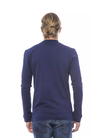 Verri Blue Cotton Mens Sweater - Retail Flare