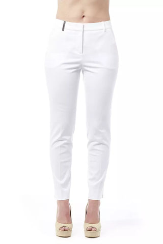 Peserico Chic High Waist Cigarette Leg Trousers - Retail Flare