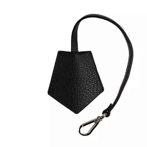 Neil Barrett Black Leather Men Keychain - Retail Flare