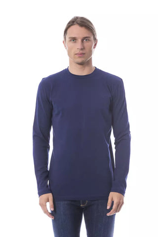 Verri Blue Cotton Men T-Shirt - Retail Flare