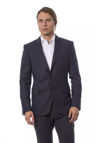 Verri Blue Wool Men Blazer - Retail Flare