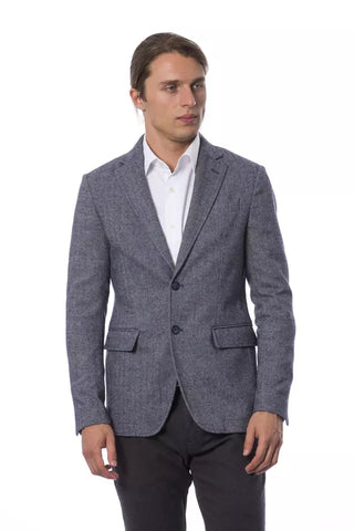 Verri Blue Wool Men Blazer - Retail Flare