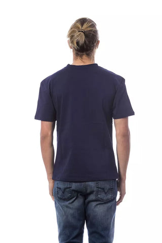 Verri Blue Cotton Men T-Shirt - Retail Flare