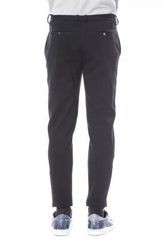 Verri Blue Viscose Men Pant - Retail Flare