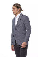 Verri Elegant Blue Single Breasted Blazer - Retail Flare