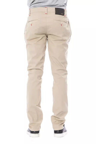 Verri Beige Cotton Men Chino Pant - Retail Flare