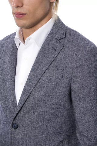Verri Blue Wool Men Blazer - Retail Flare