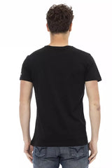 Trussardi Action Black Cotton Men T-Shirt - Retail Flare