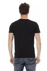 Trussardi Action Black Cotton Men T-Shirt - Retail Flare