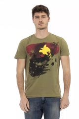 Trussardi Action Green Cotton Men's T-Shirt