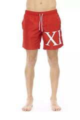 Bikkembergs Red Polyester Men's Swim Short - Retail Flare