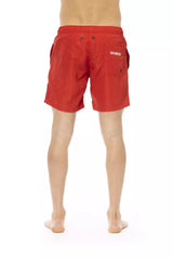 Bikkembergs Red Polyester Men's Swim Short - Retail Flare