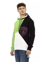 Automobili Lamborghini White Cotton Men's Sweater Hoodie - Retail Flare