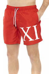 Bikkembergs Red Polyester Men's Swim Short - Retail Flare