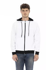 Baldinini Trend White Cotton Men Sweater - Retail Flare