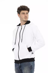 Baldinini Trend White Cotton Men Sweater - Retail Flare