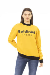 Baldinini Trend Yellow Cotton Women Sweater - Retail Flare