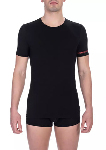 Bikkembergs Black Cotton Men's T-Shirt - Retail Flare