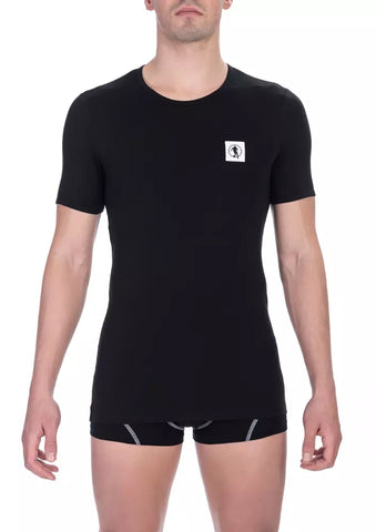 Bikkembergs Black Cotton Men T-Shirt Twin Pack - Retail Flare