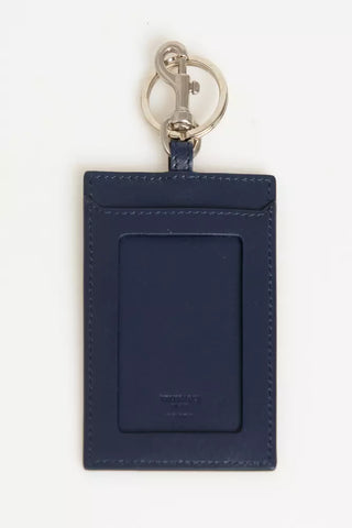 Trussardi Blue Leather Men Keychain - Retail Flare