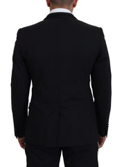 Dolce & Gabbana Elegant Black Silk-Lined Evening Blazer - Retail Flare