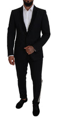 Dolce & Gabbana Elegant Black Silk-Lined Evening Blazer - Retail Flare