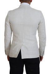 Dolce & Gabbana Elegant White Sicilia Single Breasted Blazer - Retail Flare