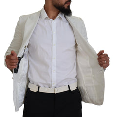 Dolce & Gabbana Elegant White Sicilia Single Breasted Blazer - Retail Flare